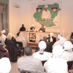 الإمام الصادق المهدي في محاضرة حقوق الإنسان الإسلامية والإنسانية مقاربة ومقارنة بمركز دال