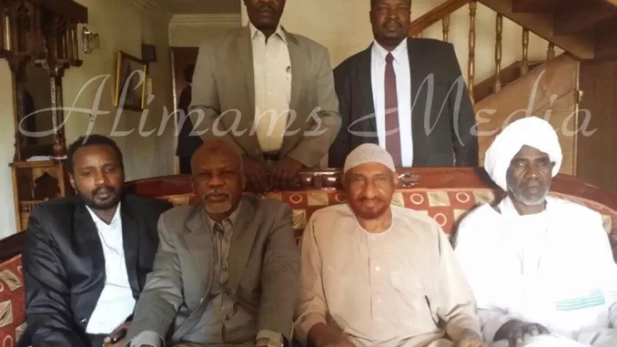 الإمام الصادق المهدي يلتقي بوفد من حركة العدل والمساواة السودانية