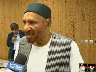 الإمام الصادق المهدي في اللقاء التشاوري لقوى نداء السودان في باريس لمناقشة الأوضاع في السودان