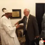 الإمام الصادق المهدي يلتقي المبعوث الأمريكي الخاص للسودان والقائم بأعمال السفارة اﻷمريكية