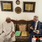 الإمام الصادق المهدي يلتقي بنائب السفير البريطاني