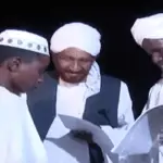 الإمام الصادق المهدي مع حفظة القرآن في زالنجي