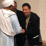 الإمام الصادق المهدي وأسرته في زيارة للأستاذ عبد الكريم الكابلي وأسرته