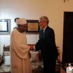 زيارة السيد موسى فكي والبروفسور ود لبات الإمام الصادق المهدي